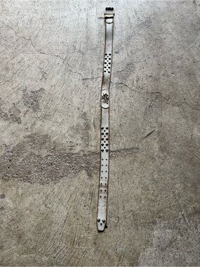 Ed hardy White Leather Men's Belt
